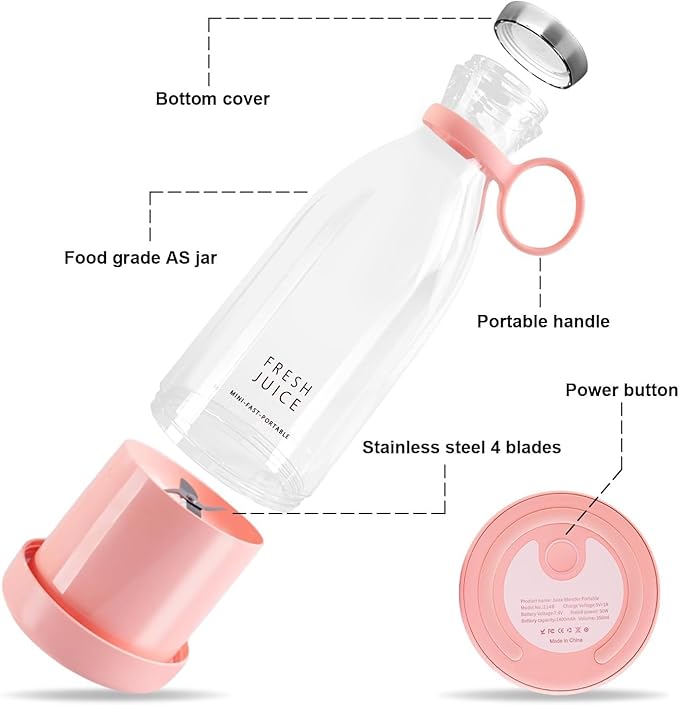 Portable USB Blender – Mini Juicer & Smoothie Maker