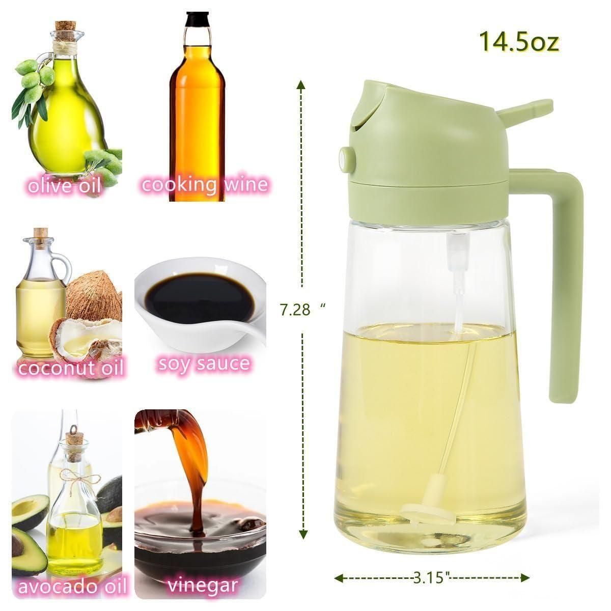 Portable Sprayer Oil Dispenser (500ml) – Dual Function Spray & Pour Design