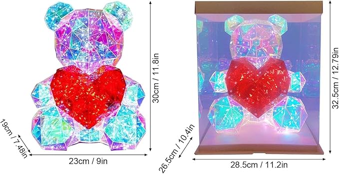 Glowing Teddy Bear Lamp – Cozy Light for Kids & Special Occasions