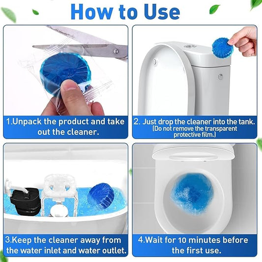 Automatic Toilet Bowl Cleaner Tablets – Deep Clean & Fresh Scent