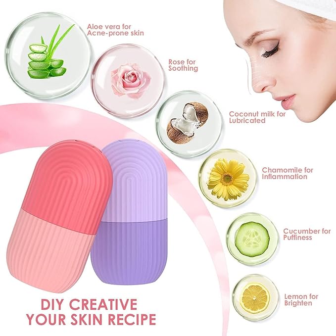 Ice Roller for Face | Reusable & Portable | Cold Therapy for Glowing Skin