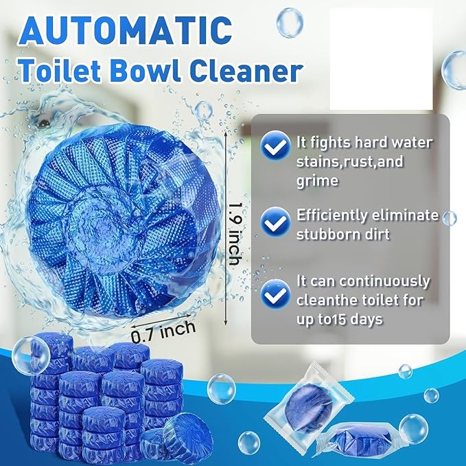 Automatic Toilet Bowl Cleaner Tablets β Deep Clean & Fresh Scent
