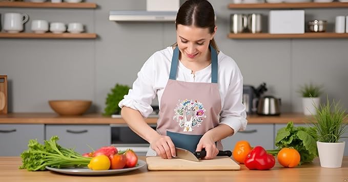 Waterproof Kitchen Apron for Cooking & Dishwashing | Adjustable | Anti-Scratch | Front Pocket | Unisex