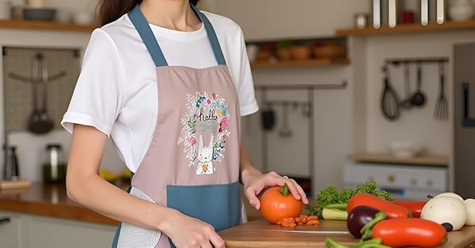 Waterproof Kitchen Apron for Cooking & Dishwashing | Adjustable | Anti-Scratch | Front Pocket | Unisex