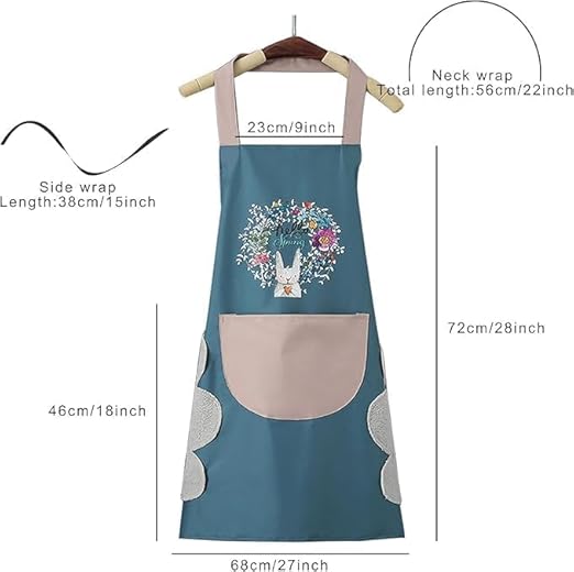 Waterproof Kitchen Apron for Cooking & Dishwashing | Adjustable | Anti-Scratch | Front Pocket | Unisex