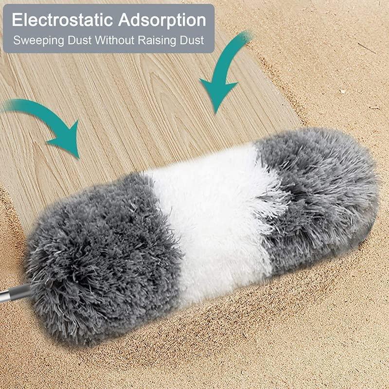 Cleaning Flexible Mop Duster with Long Rod – Quick Easy Dust Cleaning 🌬️