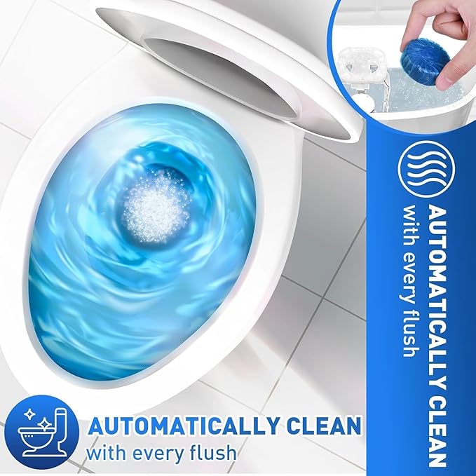 Automatic Toilet Bowl Cleaner Tablets – Deep Clean & Fresh Scent