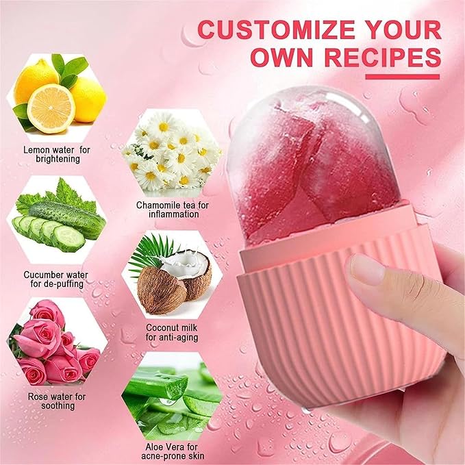 Ice Roller for Face | Reusable & Portable | Cold Therapy for Glowing Skin
