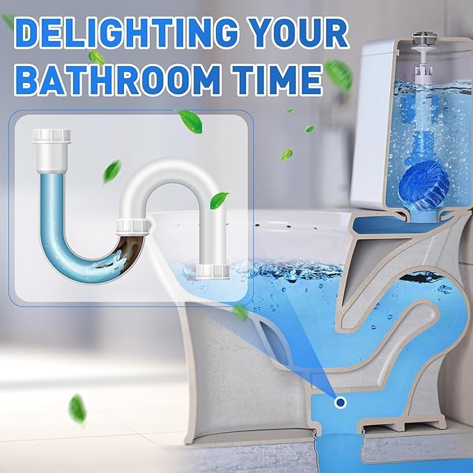Automatic Toilet Bowl Cleaner Tablets – Deep Clean & Fresh Scent