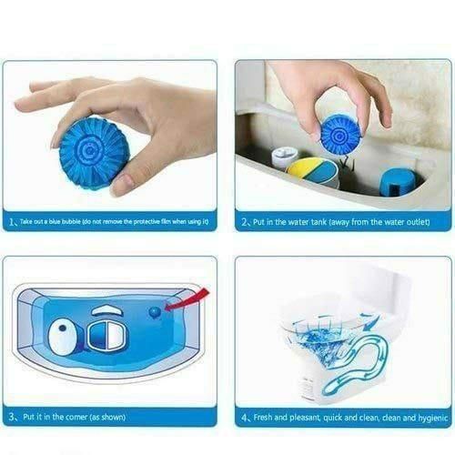 🚽 Toilet Cleaning Tablet – Toilet Deodorizer &amp; Bathroom Cleaner (Pack of 10)